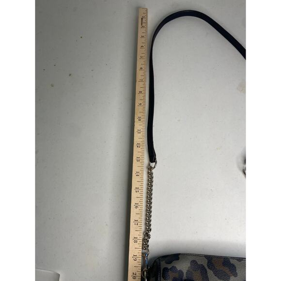 Coach Mini Bennett Satchel Ocelot Print Crossbody Handbag Grey Classic Small - Picture 12 of 16